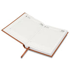 FIS Brown A5 Padded Hard Cover Vinyl 2026 Diary-FSDI18E26BR - Al Masam Stationery LLC