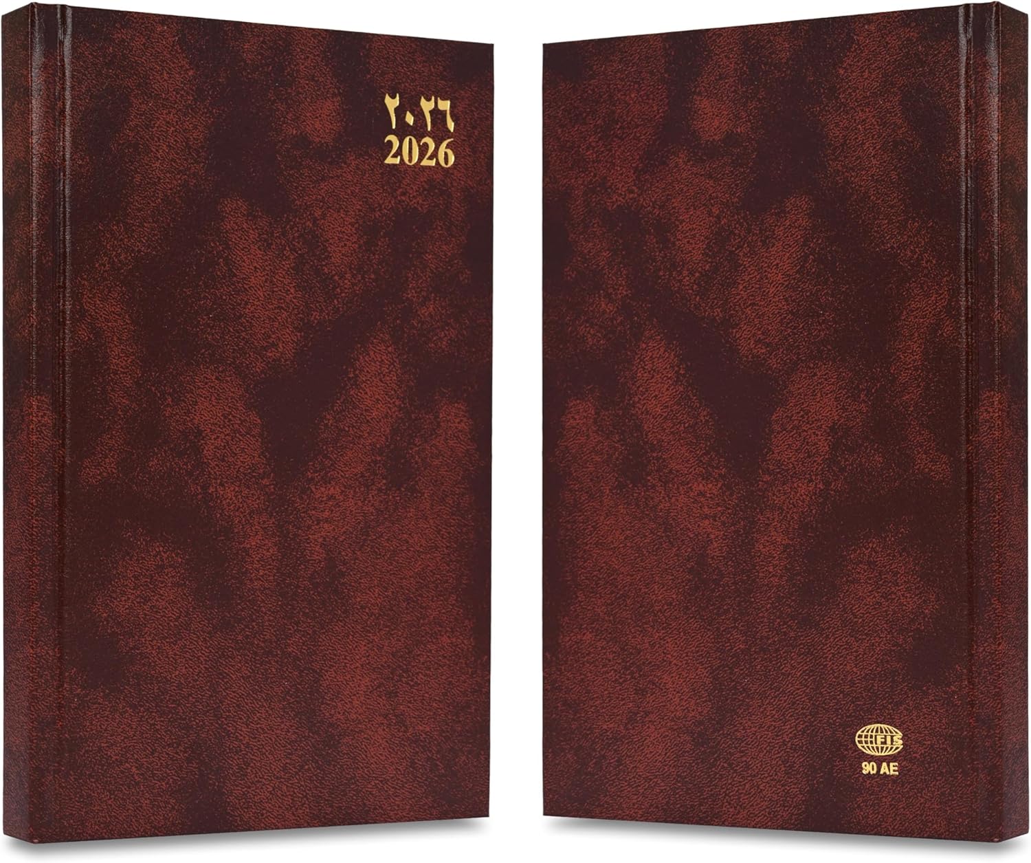 FIS Brown A5 Vinyl 2026 Sat-Sun AE Diary - FSDI90AE26BR Secondary image