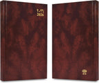 FIS Brown A5 Vinyl 2026 Sat-Sun AE Diary - FSDI90AE26BR - Al Masam Stationery LLC