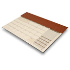 FIS Brown PU Flap 490x340mm English-French 2026 Planner - FSDKPEF26BR