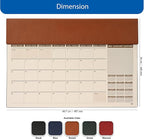 FIS Brown PU Flap 490x340mm English-French 2026 Planner - FSDKPEF26BR - Al Masam Stationery LLC
