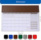 FIS Brown PVC 490x340mm English-French 2026 Desk Planner - FSDK2EF26BR - Al Masam Stationery LLC