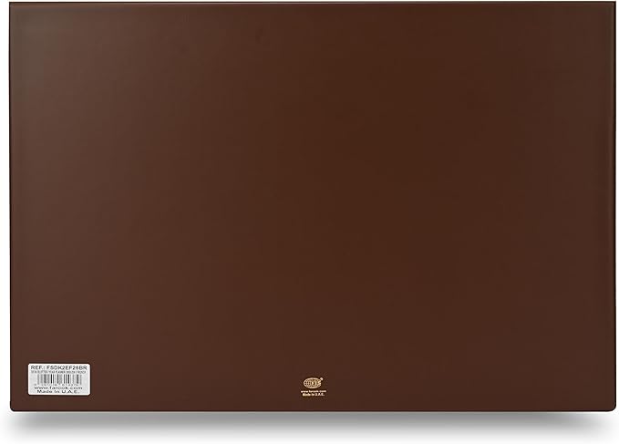 FIS Brown PVC 490x340mm English-French 2026 Desk Planner - FSDK2EF26BR - Al Masam Stationery LLC