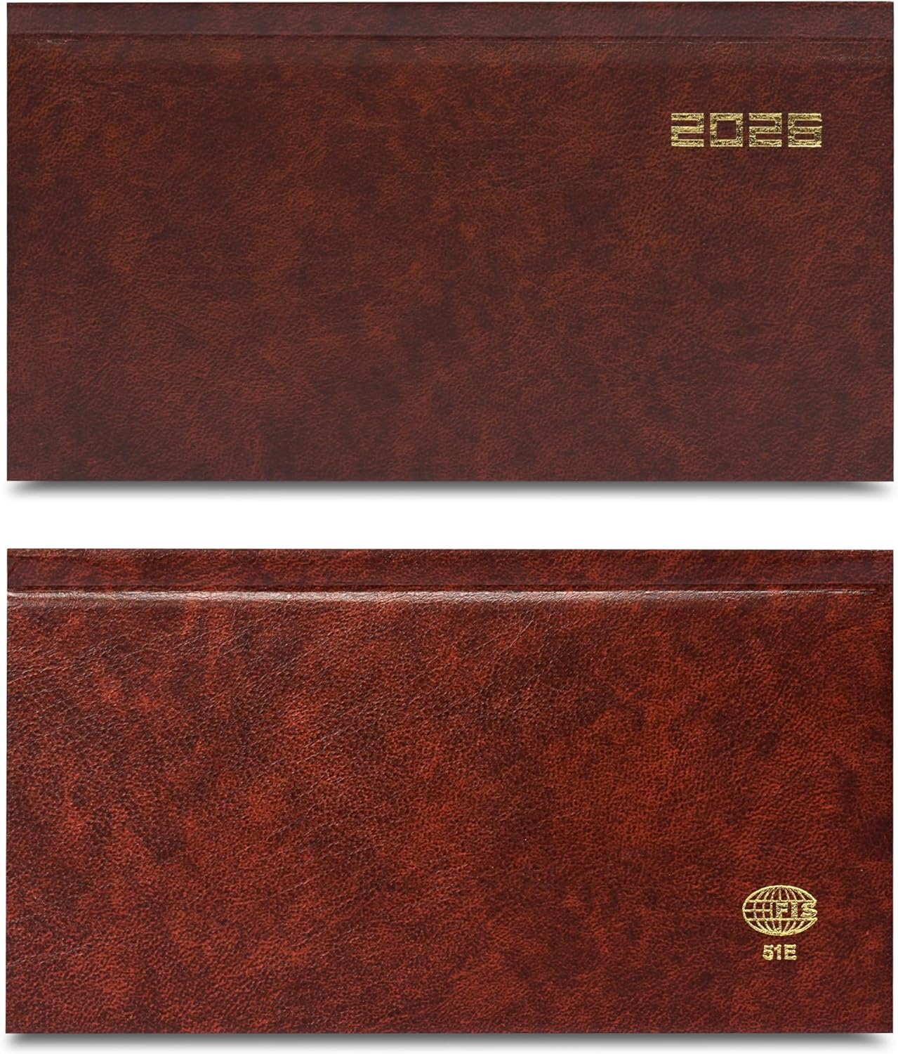 FIS Brown Slim Vinyl 2026 Weekly Diary - FSDI51E26BR Secondary image
