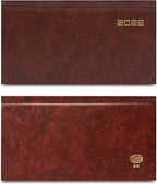 FIS Brown Slim Vinyl 2026 Weekly Diary - FSDI51E26BR - Al Masam Stationery LLC