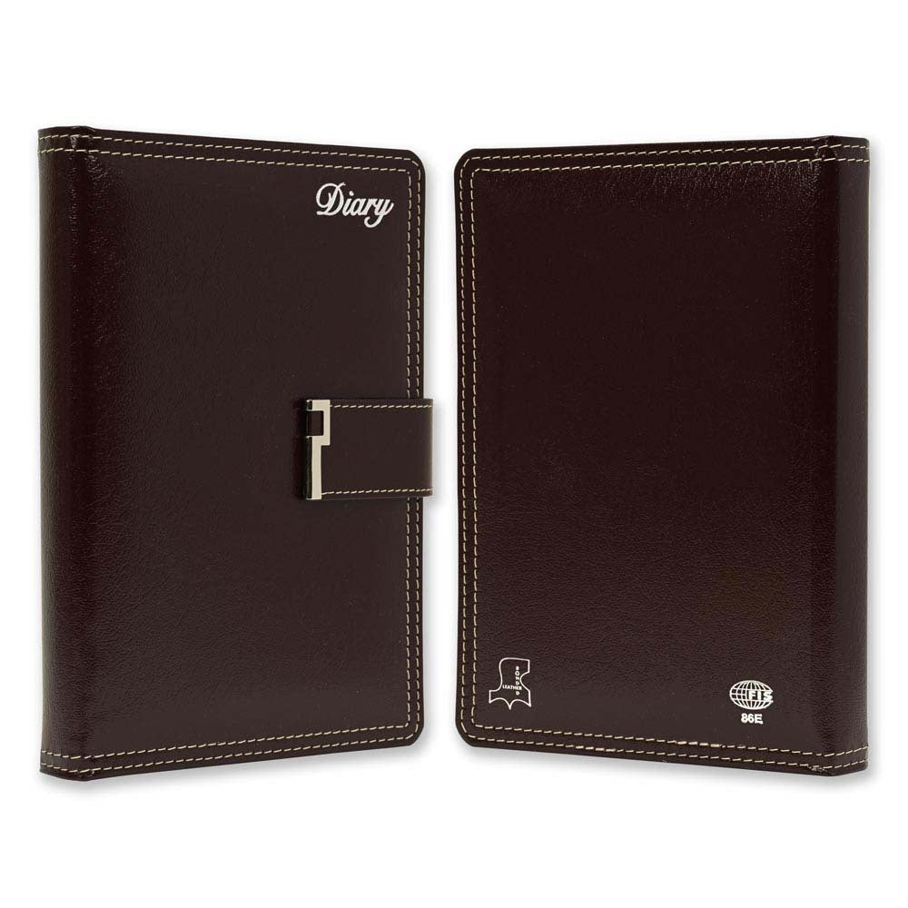 FIS Burgundy A5 Bonded Leather Magnetic Lock 2026 Diary-FSDI86E26D04 Secondary image