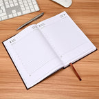 FIS Chocolate A5 Arabic-English Hard Cover Vinyl 2026 Diary-FSDI21AE26CH - Al Masam Stationery LLC