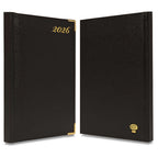 FIS Chocolate A5 Golden Corner Hard Cover Vinyl 2026 Diary-FSDI92E26CH - Al Masam Stationery LLC