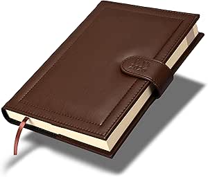 FIS Dark Brown 170×240 PU Lock 2026 AE Diary - FSDI61026AEDBR Main image