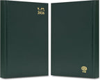 FIS Green A4 Hard Cover Arabic-English Daily 2026 Diary - FSDI41AE26GR - Al Masam Stationery LLC