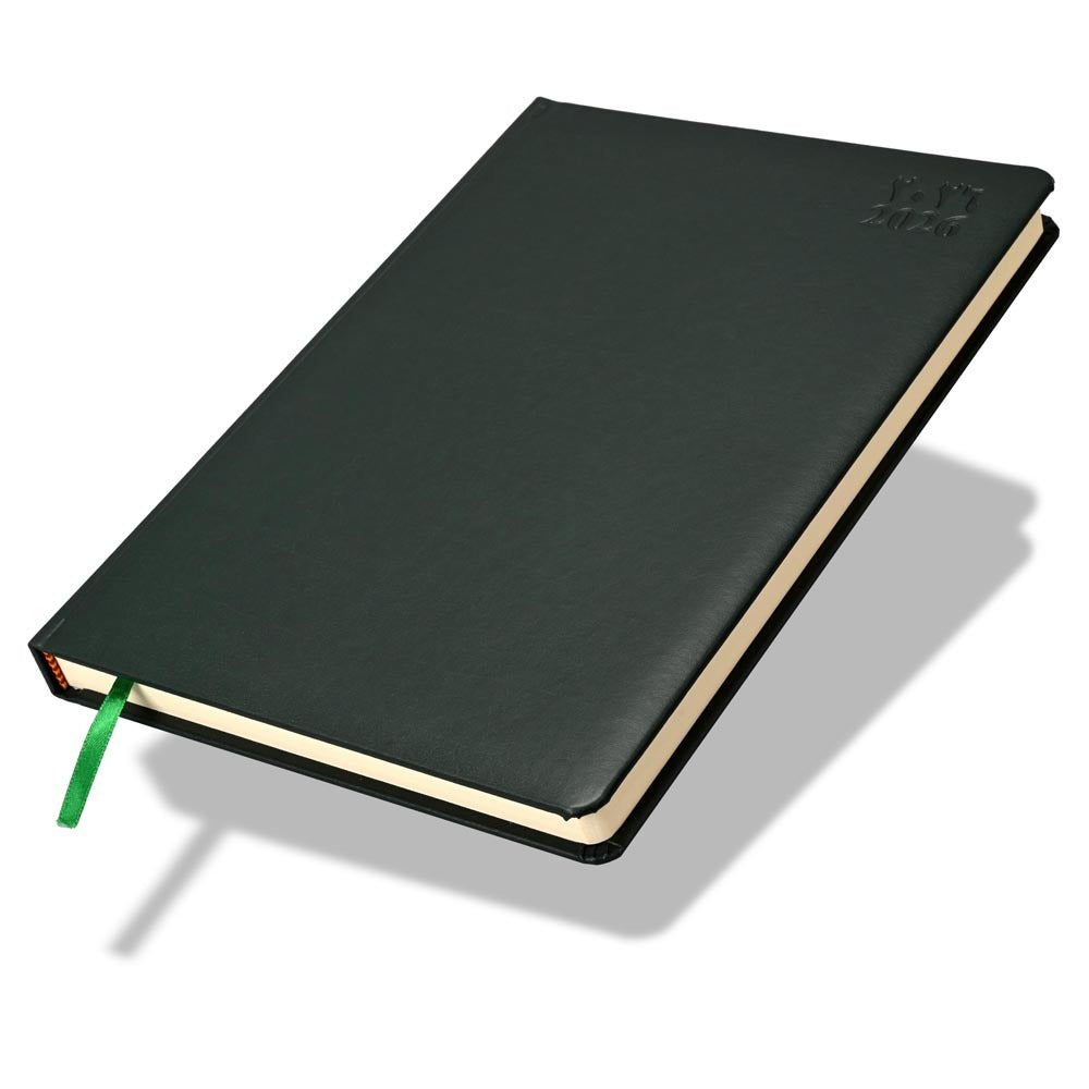 FIS Green A4 PU Daily 2026 Arabic-English Diary - FSDI45AE26GR - Al Masam Stationery LLC Main image