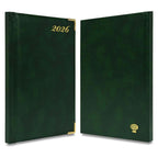 FIS Green A5 Golden Corner Hard Cover Vinyl 2026 Diary-FSDI92E26GR - Al Masam Stationery LLC