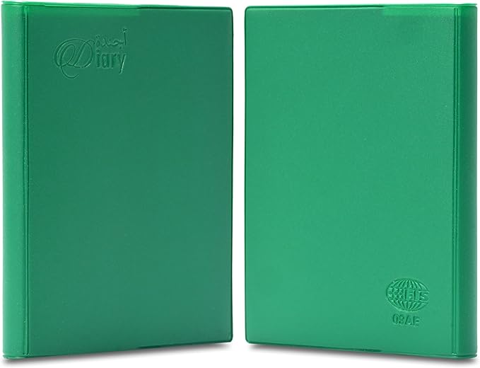 FIS Green Pocket PVC 2026 2-Day Diary - FSDI09AE26GR - Al Masam Stationery LLC