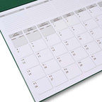 FIS Green PVC 490x340mm Arabic-English 2026 Desk Planner - FSDK2AE26GR - Al Masam Stationery LLC