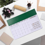 FIS Green PVC 490x340mm Arabic-English 2026 Desk Planner - FSDK2AE26GR - Al Masam Stationery LLC