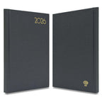 FIS Grey A5 Hard Cover Vinyl 2026 Weekly Diary-FSDI90E26GY - Al Masam Stationery LLC