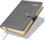FIS Grey A5 Leather Lock 2026 AE Diary - FSDI86AE26D05