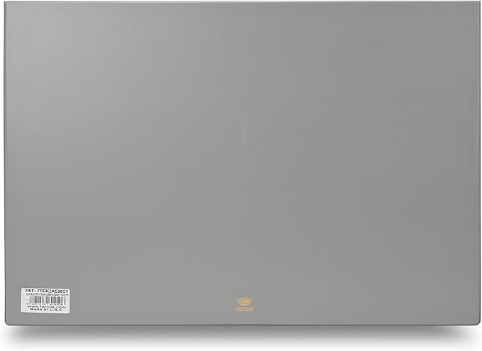 FIS Grey PVC 490x340mm Arabic-English 2026 Desk Planner - FSDK2AE26GY - Al Masam Stationery LLC