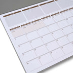 FIS Grey PVC 490x340mm English-French 2026 Desk Planner - FSDK2EF26GY - Al Masam Stationery LLC