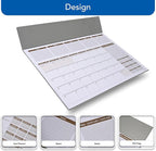 FIS Grey PVC 490x340mm English-French 2026 Desk Planner - FSDK2EF26GY - Al Masam Stationery LLC