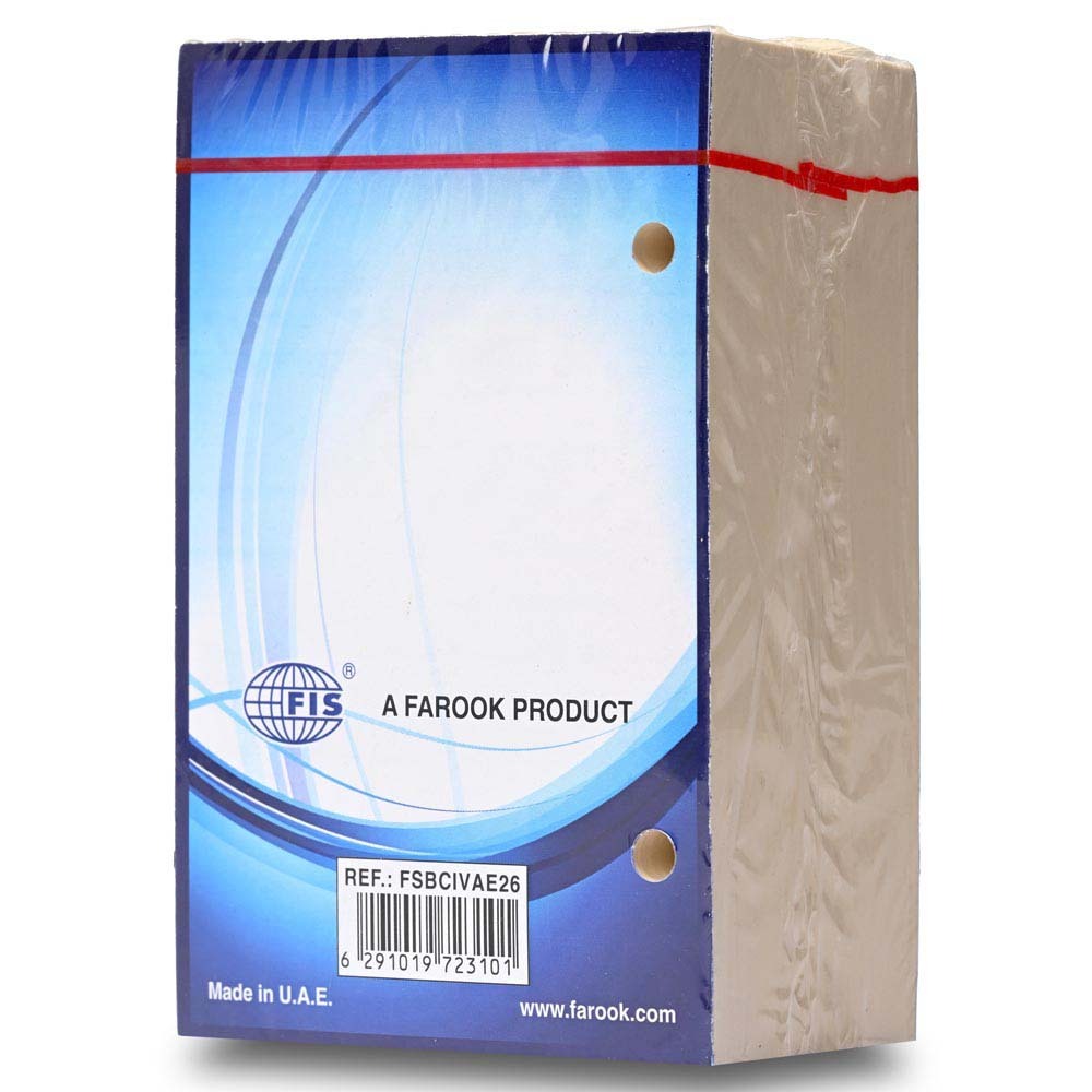 FIS Ivory 80x120mm 2026 Daily Block Calendar - FSBCIVAE26 - Al Masam Stationery LLC