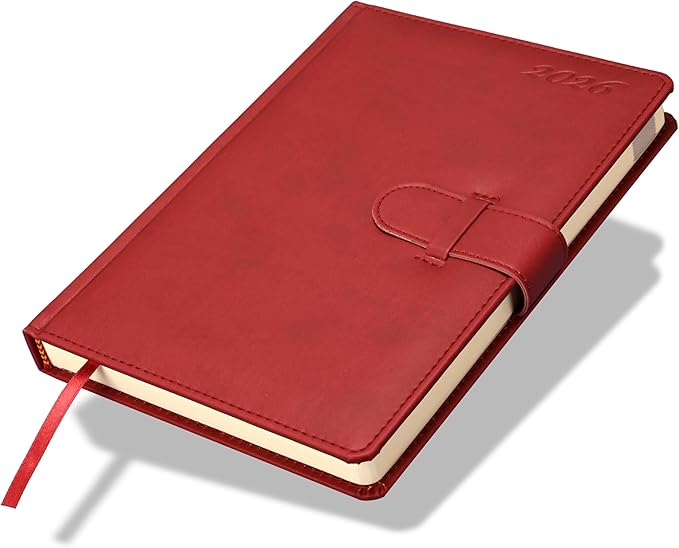 FIS Maroon 170×240 PU Strap 2026 Daily Diary - FSDI75E26MR Main image