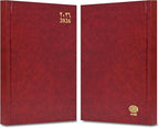 FIS Maroon A4 Hard Cover Arabic-English Daily 2026 Diary - FSDI41AE26MR - Al Masam Stationery LLC