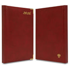 FIS Maroon A5 Golden Corner Hard Cover Vinyl 2026 Diary-FSDI22E26MR - Al Masam Stationery LLC