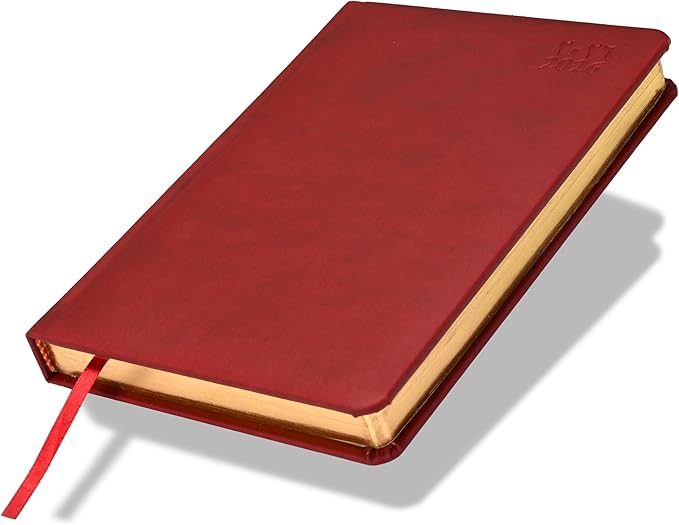 FIS Maroon A5 PU Gold-Edge 2026 Daily Diary - FSDI19AEG26MR Main image
