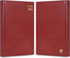 FIS Maroon A5 Vinyl 2026 Daily Diary - FSDI18AE26MR - Al Masam Stationery LLC