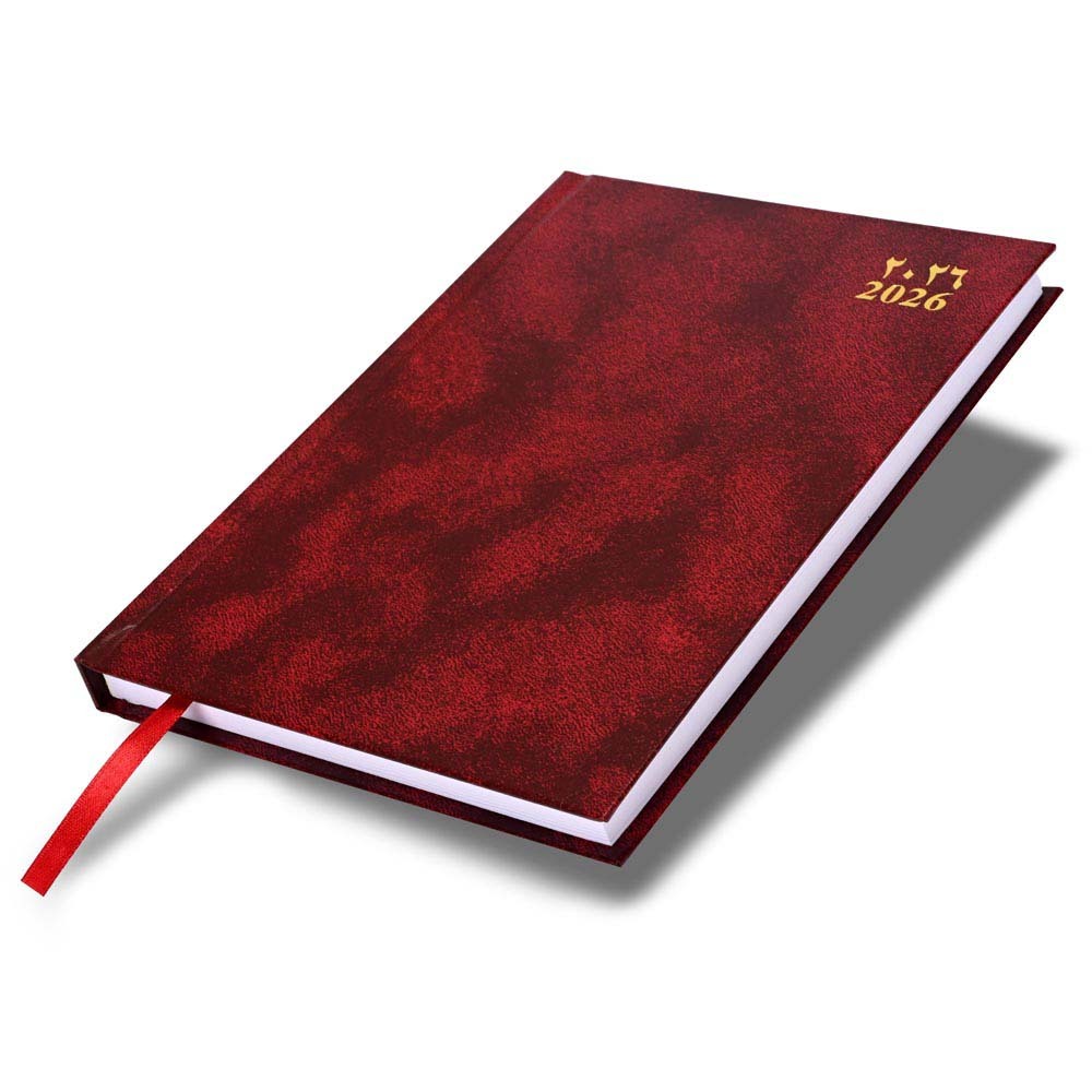 FIS Maroon A5 Vinyl 2026 Fri-Sat AE Diary - FSDI91AE26MR Main image