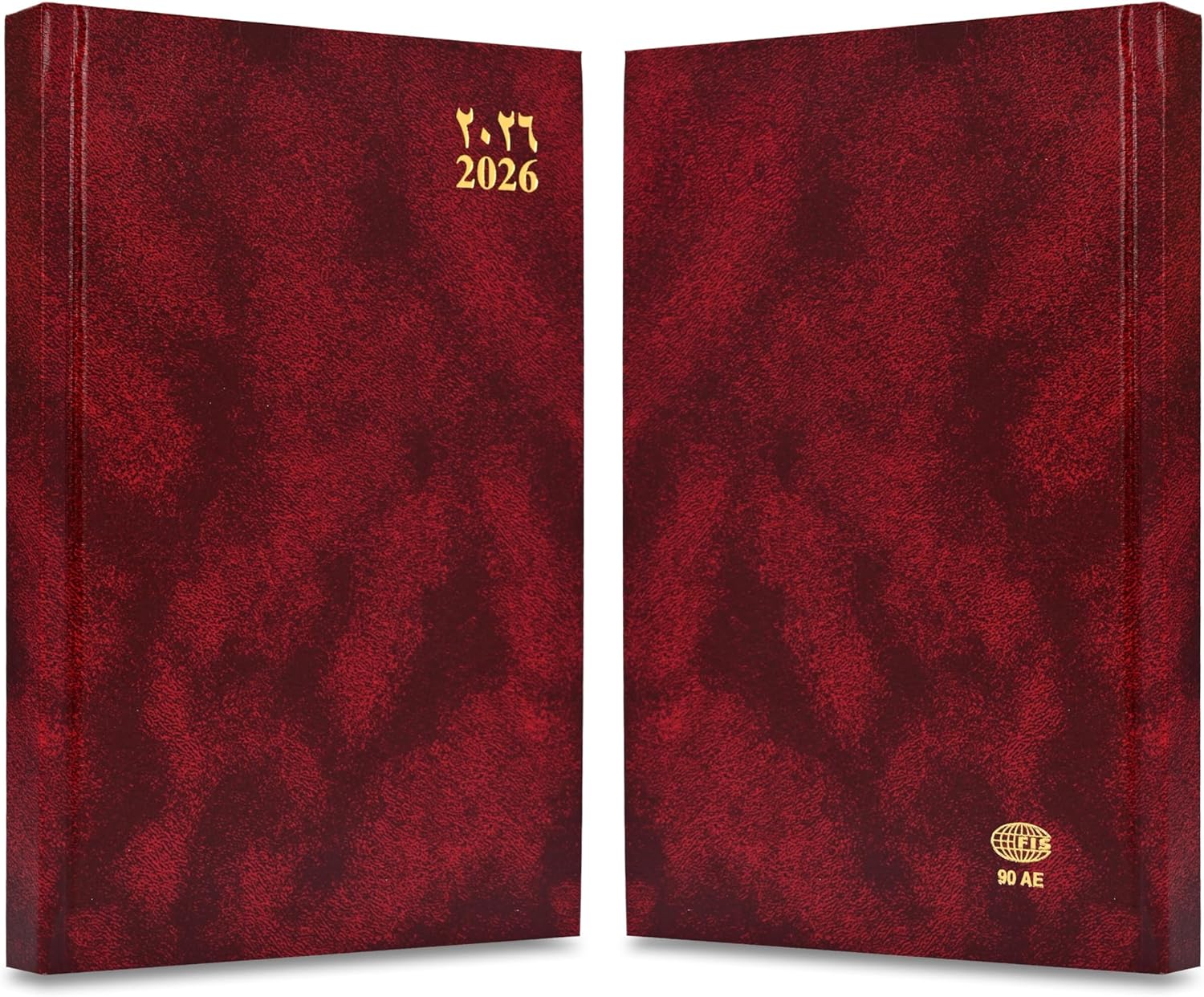 FIS Maroon A5 Vinyl 2026 Sat-Sun AE Diary - FSDI90AE26MR Secondary image