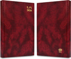 FIS Maroon A5 Vinyl 2026 Sat-Sun AE Diary - FSDI90AE26MR - Al Masam Stationery LLC
