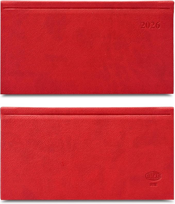 FIS Maroon Slim PU 2026 Weekly Diary - FSDI57E26MR - Al Masam Stationery LLC