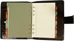 FIS Premium Crocodilus Leather Organizer 110x170mm – Brown - Al Masam Stationery LLC
