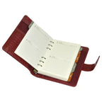 FIS Premium Crocodilus Leather Organizer 110x170mm – Maroon - Al Masam Stationery LLC