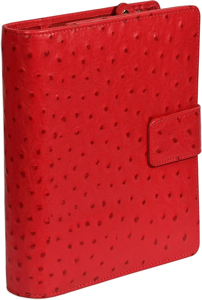 FIS Premium Struthio Leather Organizer 110x170mm – Red Main image