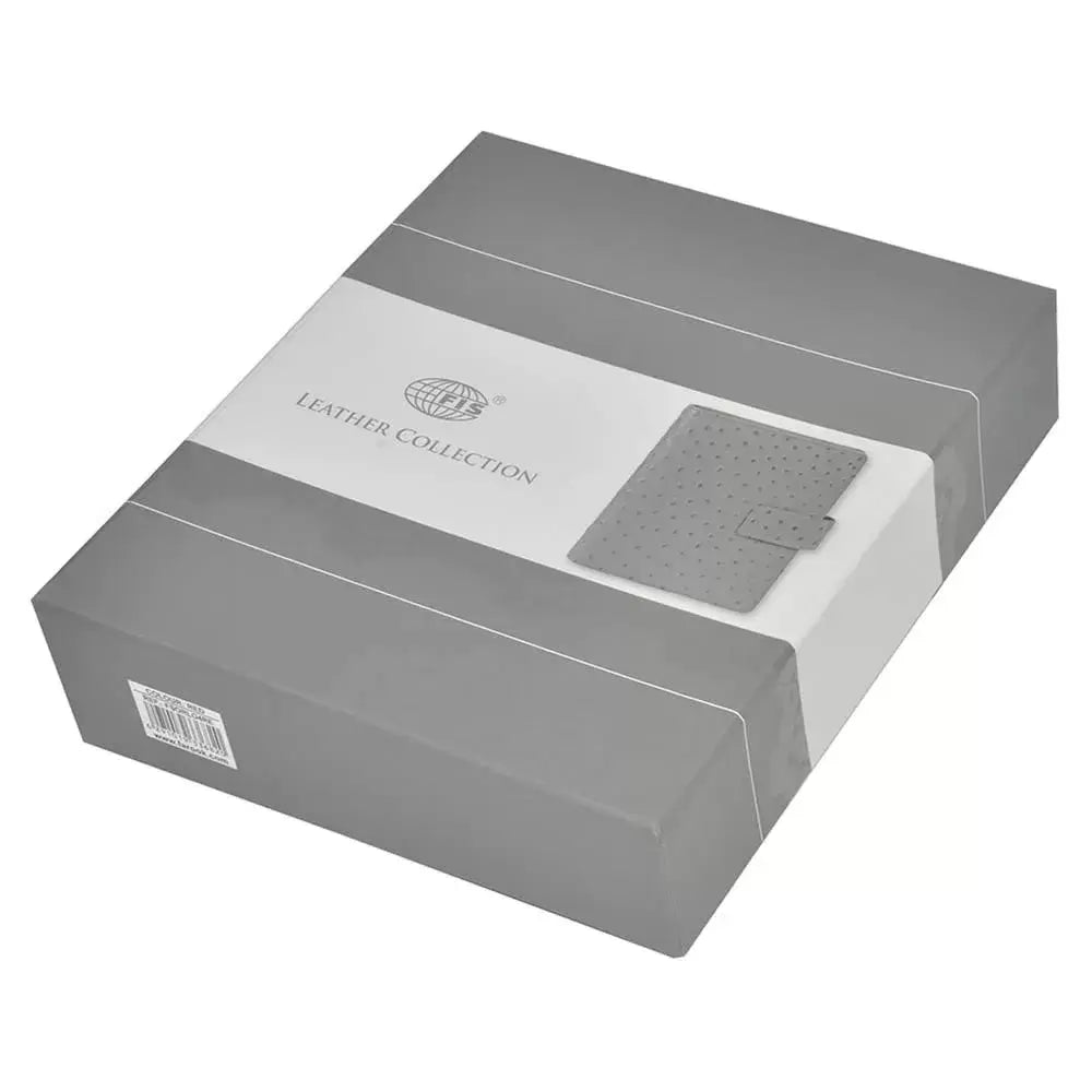 FIS Premium Crocodilus Leather Organizer 110x170mm – Maroon - Al Masam Stationery LLC