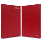 FIS Red A4 Hard Cover Vinyl 2026 Daily Diary-FSDI41E26RE - Al Masam Stationery LLC