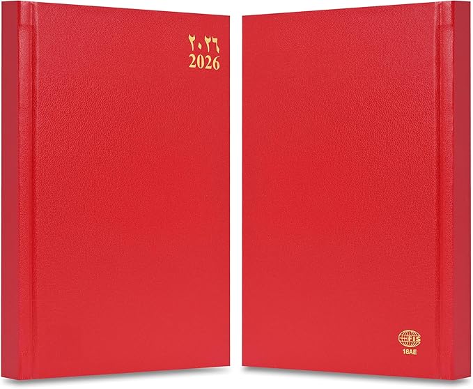 FIS Red A5 Vinyl 2026 Daily Diary - FSDI18AE26RE Secondary image
