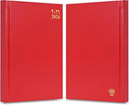 FIS Red A5 Vinyl 2026 Daily Diary - FSDI18AE26RE - Al Masam Stationery LLC
