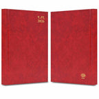 FIS Red A5 Vinyl 2026 Fri-Sat AE Diary - FSDI91AE26RE - Al Masam Stationery LLC