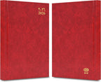 FIS Red A5 Vinyl 2026 Sat-Sun AE Diary - FSDI90AE26RE - Al Masam Stationery LLC