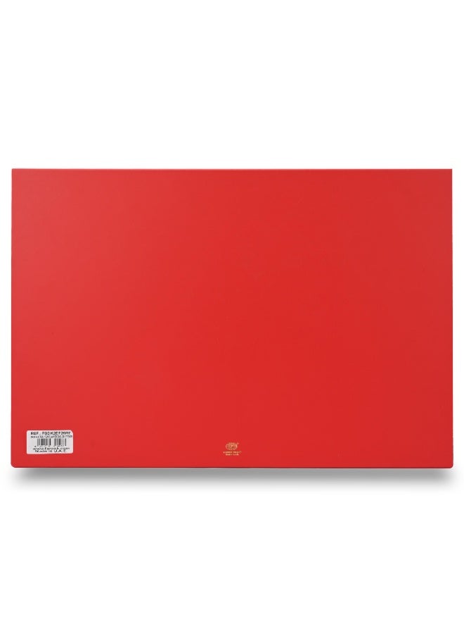 FIS Red PVC 490x340mm English-French 2026 Desk Planner - FSDK2EF26RE - Al Masam Stationery LLC