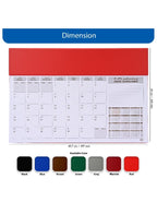 FIS Red PVC 490x340mm English-French 2026 Desk Planner - FSDK2EF26RE - Al Masam Stationery LLC