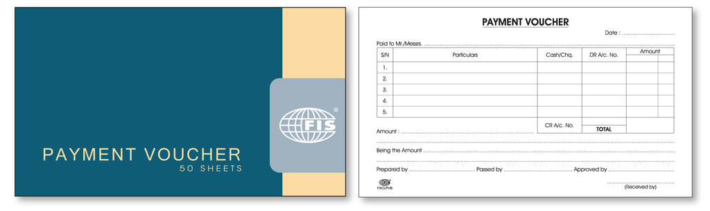 FIS Payment Voucher 50 Sheets - Al Masam Stationery LLC