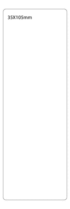 SELF ADHESIVE OFFICE LABEL-35X105mm - Al Masam Stationery LLC