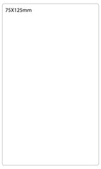 SELF ADHESIVE OFFICE LABEL-75X125mm - Al Masam Stationery LLC