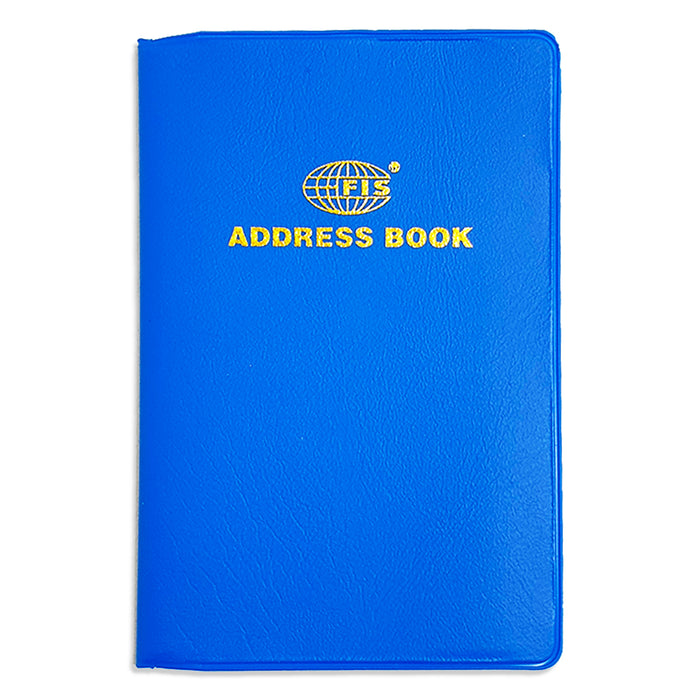 FIS ADDRESS BOOK PVC 105X70MM ENGLISH - Al Masam Stationery LLC