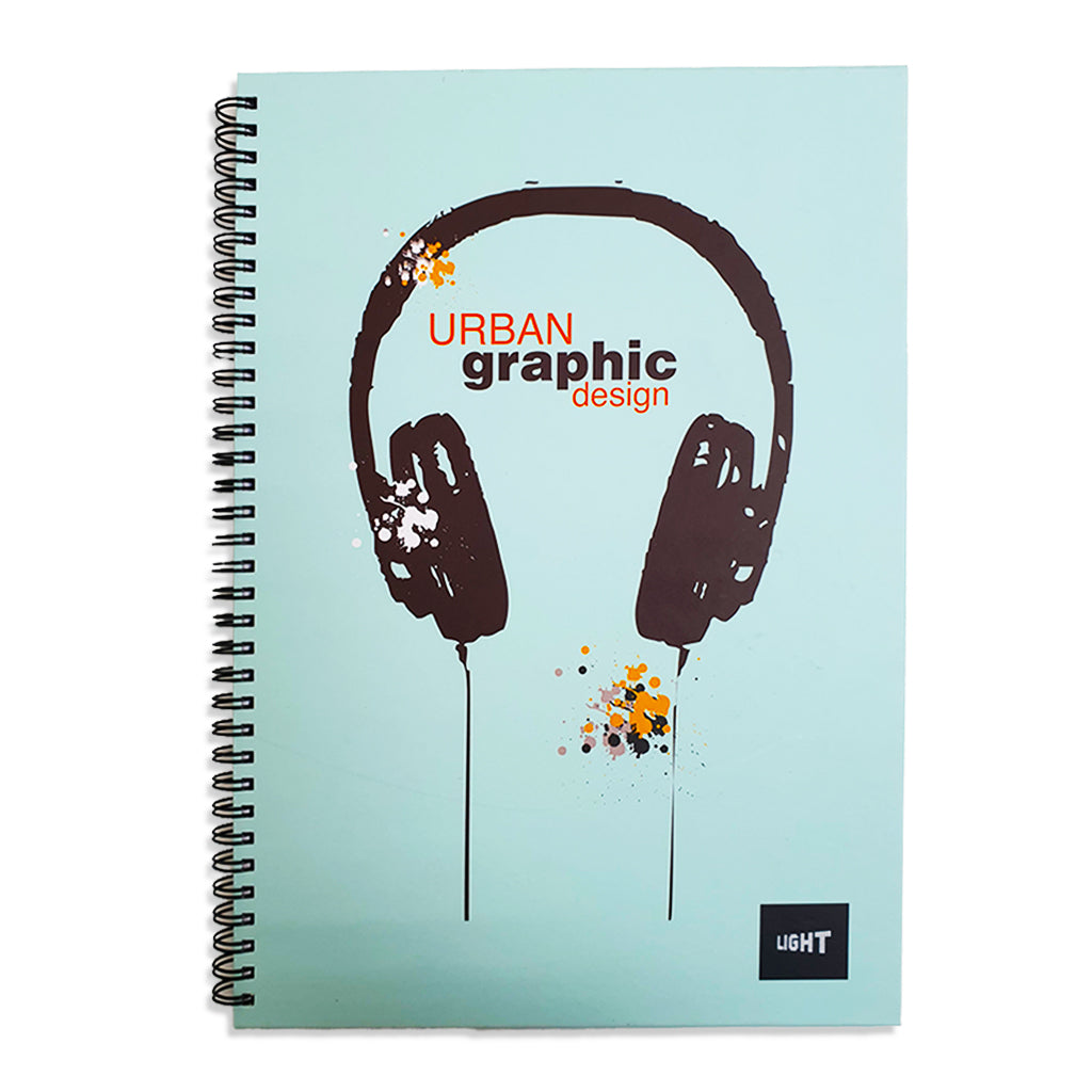 LIGHT® HARD COVER NOTEBOOK SINGLE LINE, A4, 100 SHEETS - Al Masam Stationery LLC Main image